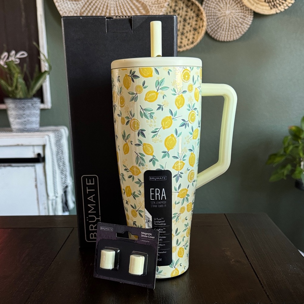 BruMate Era 40oz with Straw Covers in Limoncello! Limited Edition! New!!